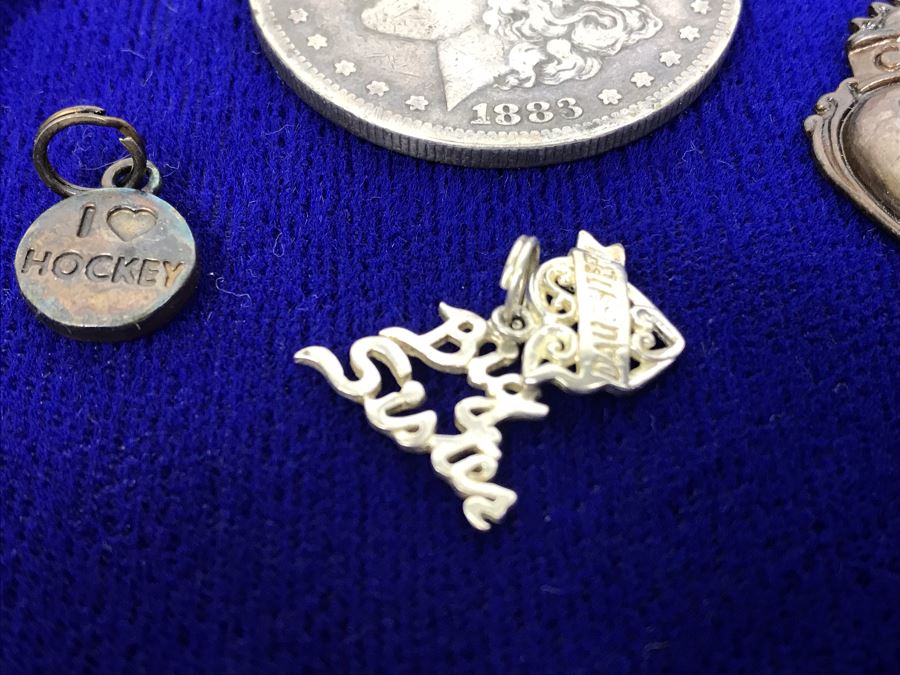 Sterling Silver Lot With Drilled Silver Coin 41.7g [Photo 8]