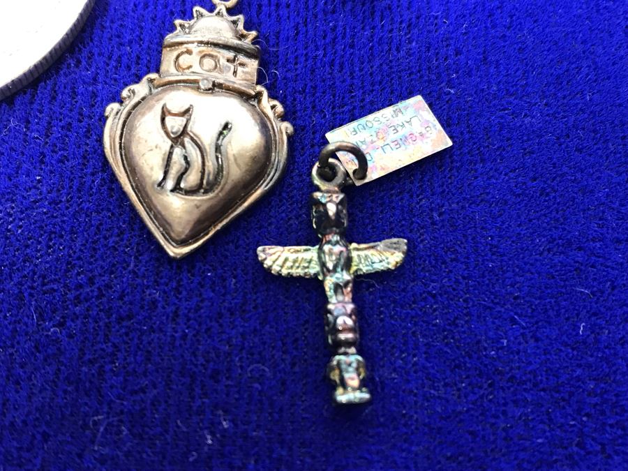 Sterling Silver Lot With Drilled Silver Coin 41.7g [Photo 7]