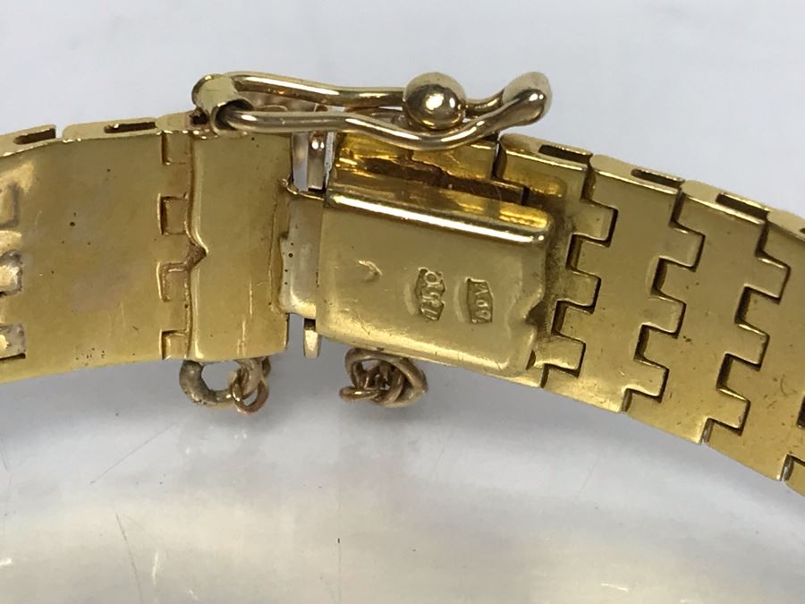 18K Gold Chain Bracelet 26.7g [Photo 4]