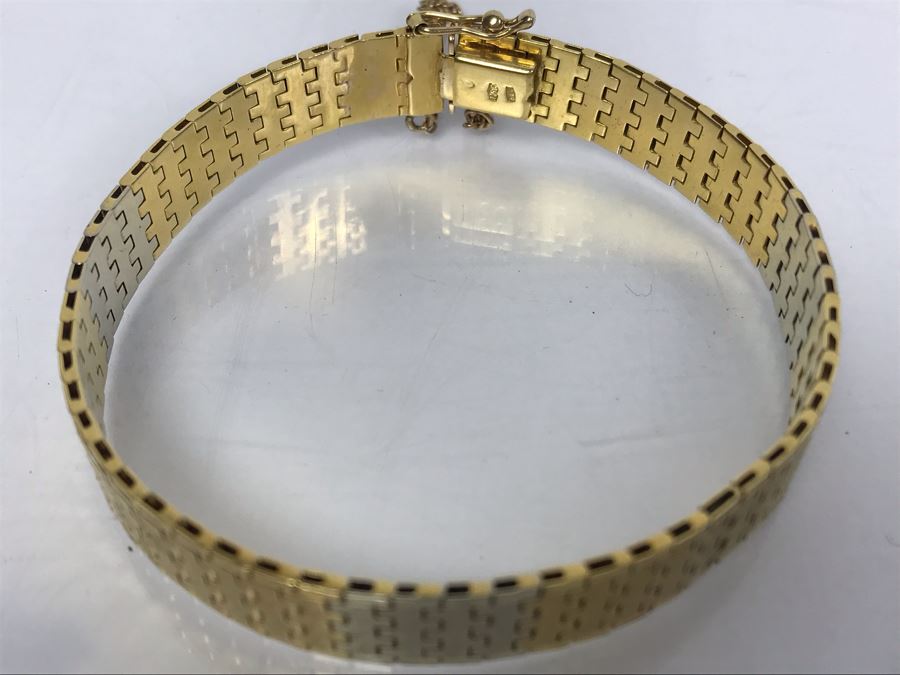 18K Gold Chain Bracelet 26.7g [Photo 3]