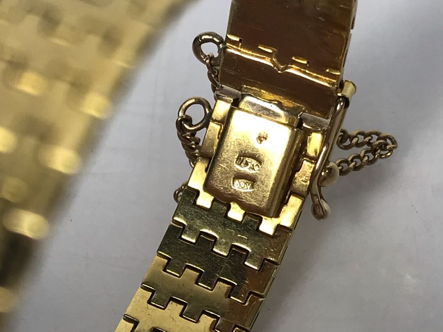 18K Gold Chain Bracelet 26.7g [Photo 6]