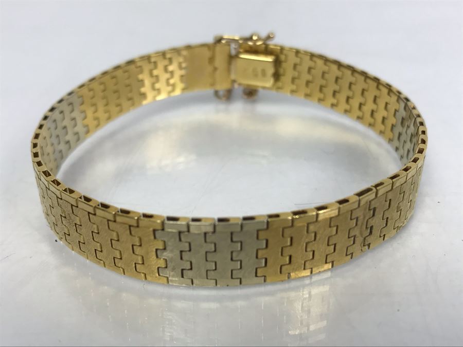 18K Gold Chain Bracelet 26.7g