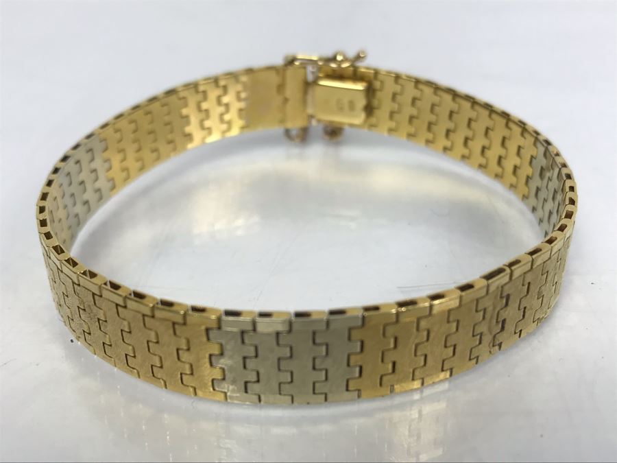 18K Gold Chain Bracelet 26.7g
