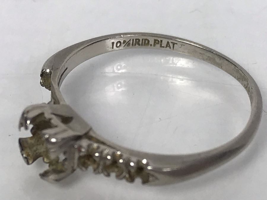 Platinum Ring For Scrap 10% IRID 90% PLAT 2.3g $56 Melt Value [Photo 1]