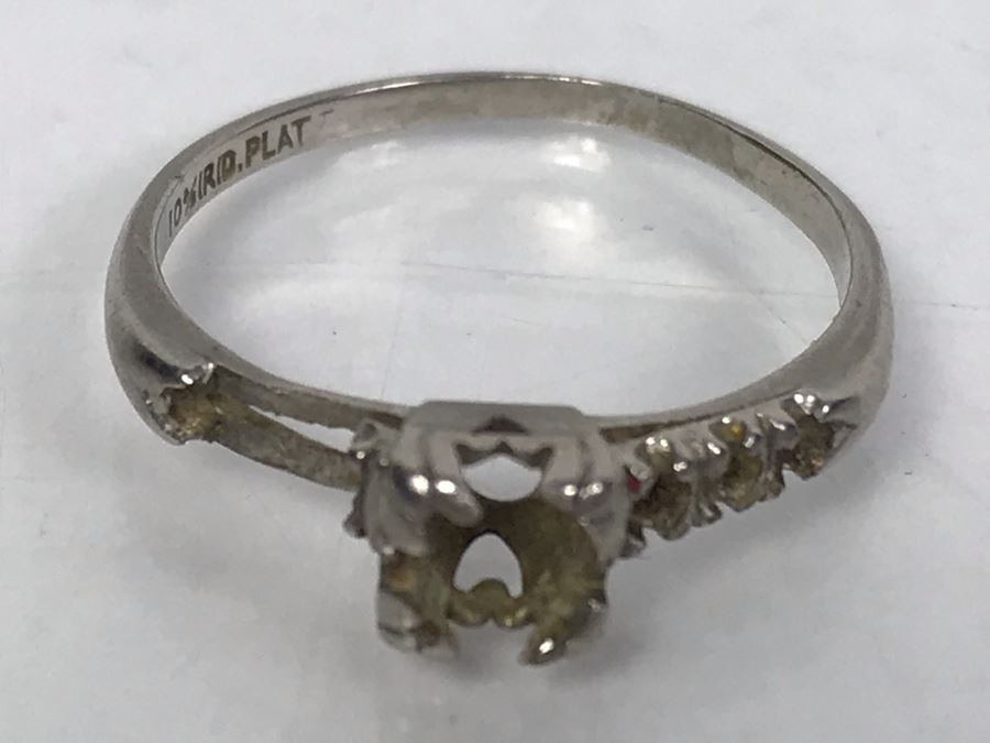 Platinum Ring For Scrap 10% IRID 90% PLAT 2.3g $56 Melt Value [Photo 3]