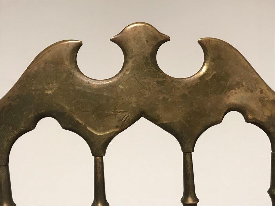 Pair Of Stunning Vintage Italian Brass Chiavari Chairs Hollywood Regency Estimate $1,000 [Photo 13]