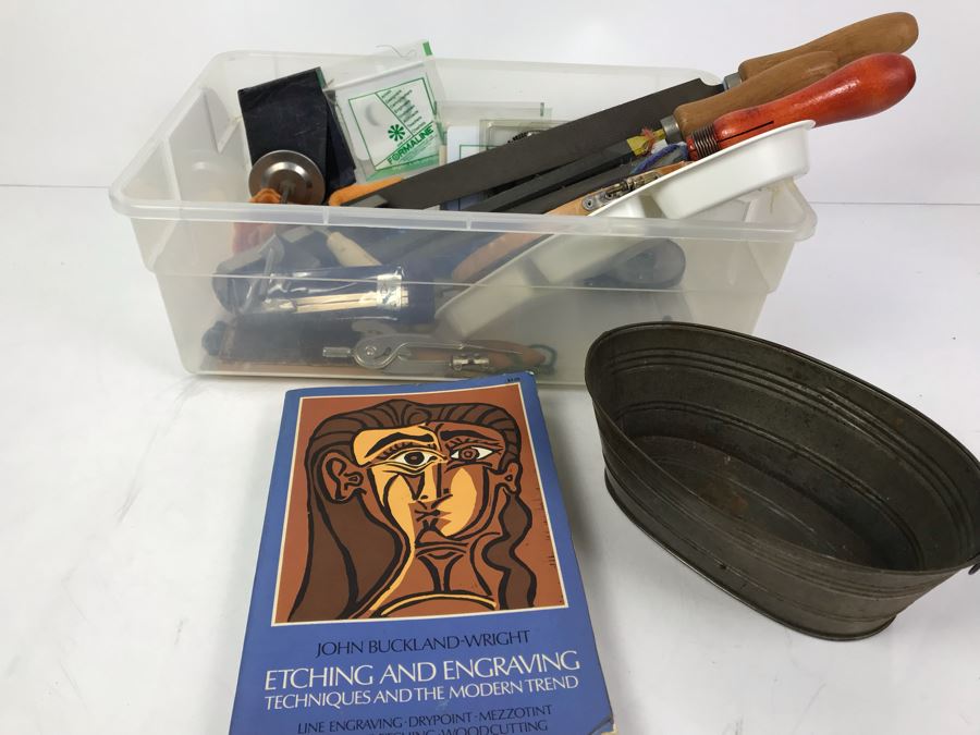 Etching Art Supplies And Etching And Engraving Book By John Buckland-Wright