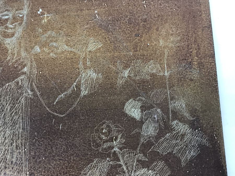 Pair Of Artist Etched Etching Plates 6' X 9' [Photo 9]