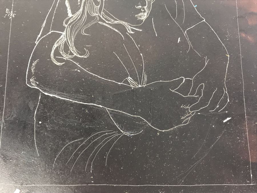 Pair Of Artist Etched Etching Plates 6' X 9' [Photo 6]