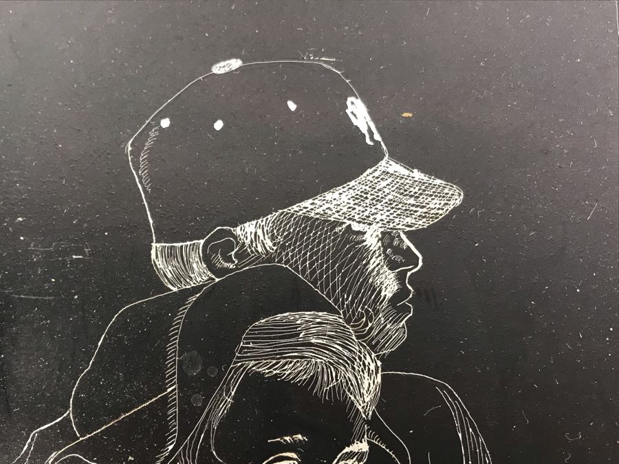 Pair Of Artist Etched Etching Plates 6' X 9' [Photo 4]