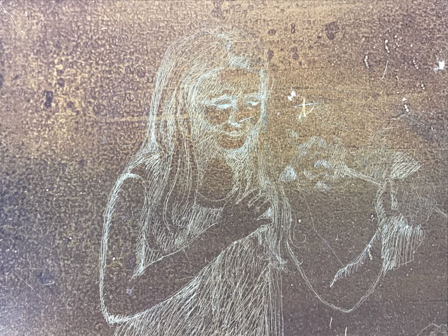 Pair Of Artist Etched Etching Plates 6' X 9' [Photo 8]