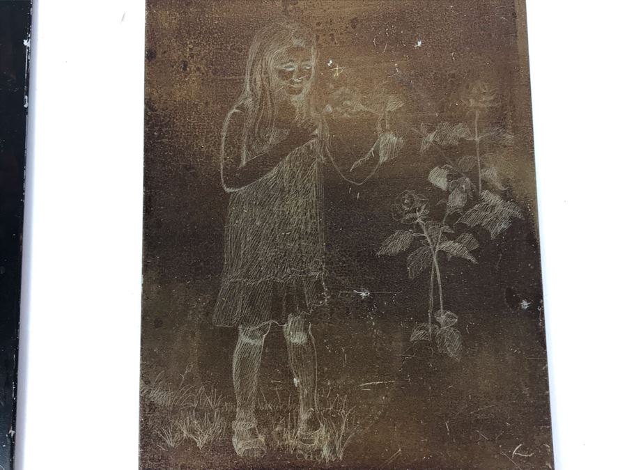 Pair Of Artist Etched Etching Plates 6' X 9' [Photo 7]