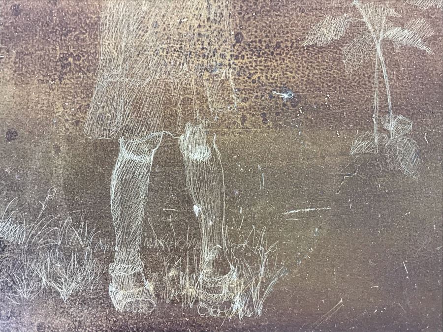 Pair Of Artist Etched Etching Plates 6' X 9' [Photo 10]