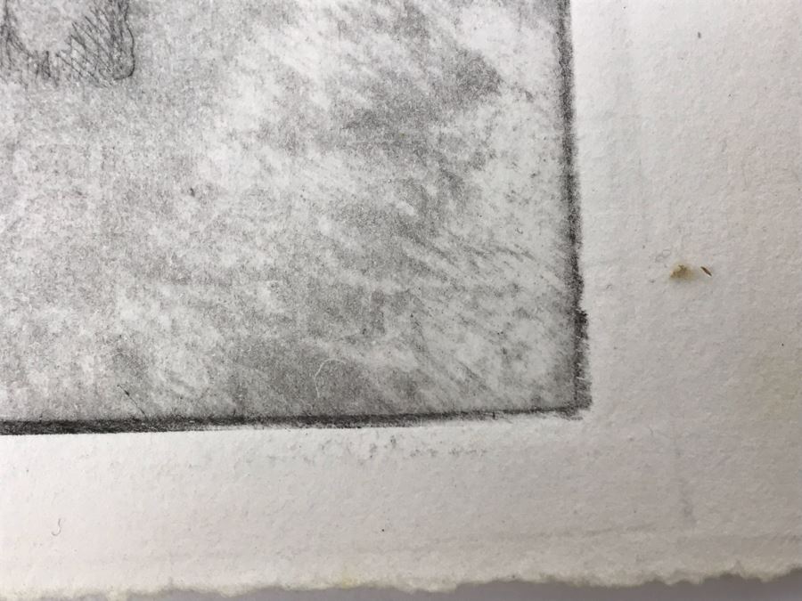 Original Artist Etched Etching Zinc Plate With Etching On Paper Of Plate 6' X 9' [Photo 7]