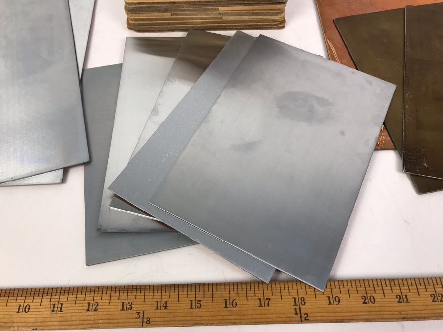 Copper And Zinc Etching Plates And Wood Printing Blocks Printing Supplies [Photo 3]