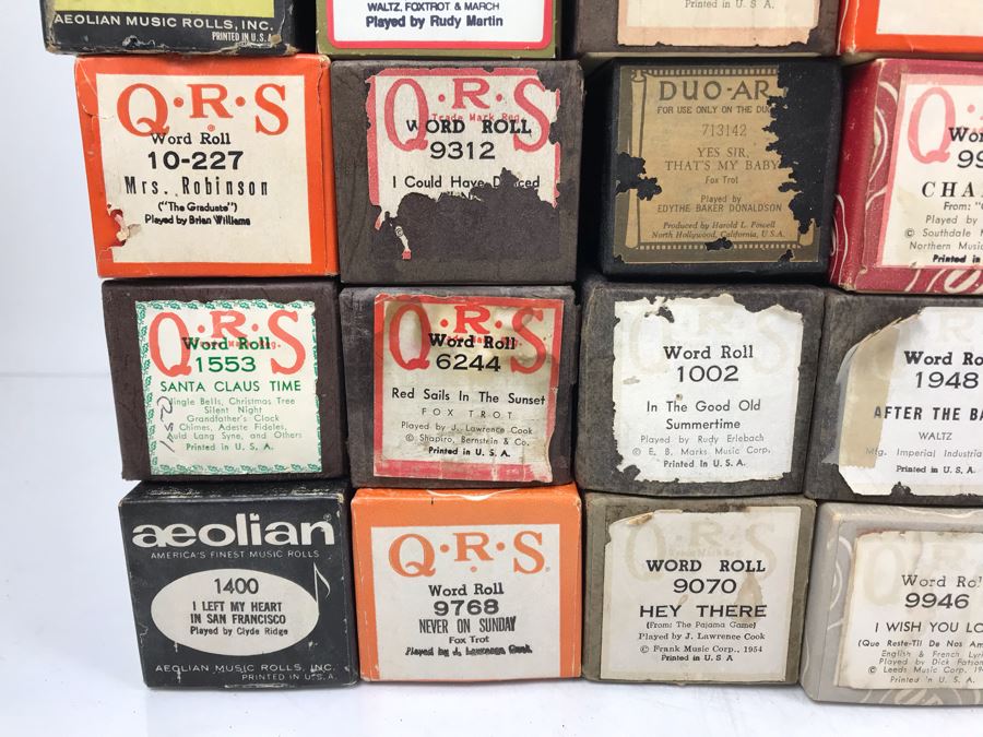 HUGE Lot Of Vintage Player Piano Rolls And Player Piano Pump [Photo 3]