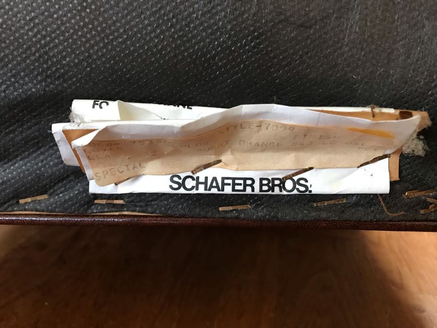 Pair Of Vintage Tufted Elegant Leather Armchairs With Brass Nailhead Trim [Photo 7]