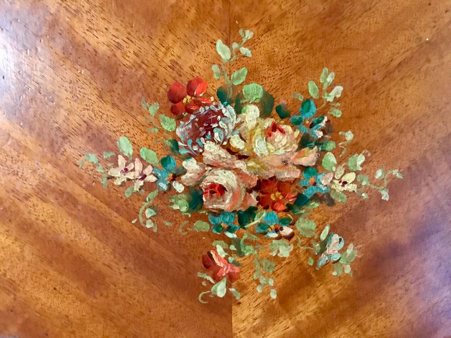 Stunning Vintage Chest Of Drawers Dresser With Painted Floral Design Purchased In Hollywood CA [Photo 10]