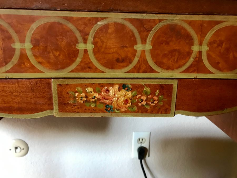 Stunning Vintage Vanity Desk With Mirror And Stool Purchased In Hollywood CA [Photo 9]