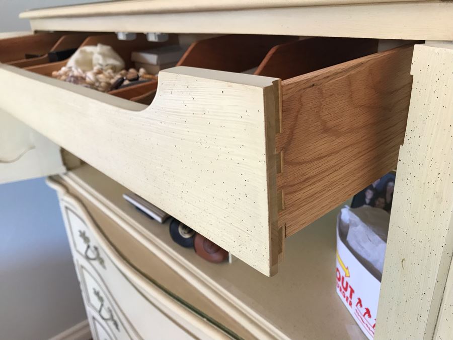 French Provincial Tall 3 Drawer Dresser With 2 Door Cabinet By Drexel [Photo 5]