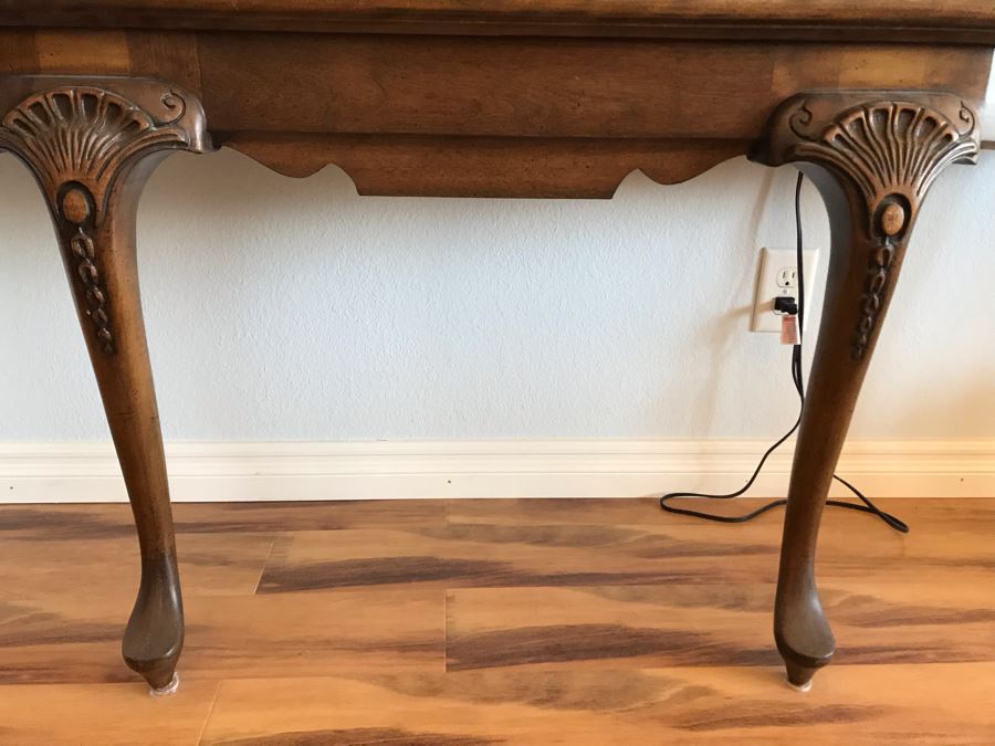 Stunning Vintage Wooden Hallway Entry Table Retailed For $1,600 [Photo 10]