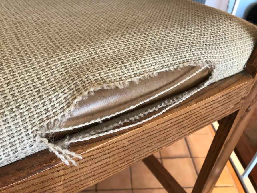 Pair Of Vintage Cane Back Barstools (Cloth Needs To Be Removed From Seat) [Photo 6]