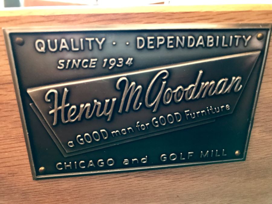 Mid Century 2 Door Buffet Made By Henry M. Goodman 'A Good Man For Good Furniture' [Photo 9]