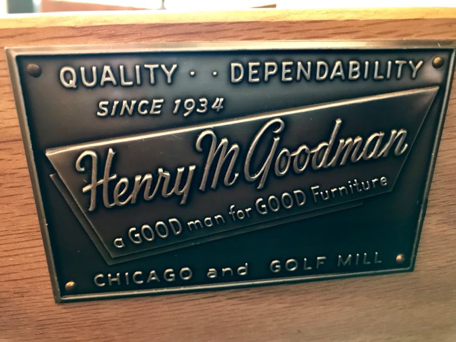 Mid Century 2 Door Buffet Made By Henry M. Goodman 'A Good Man For Good Furniture' [Photo 10]