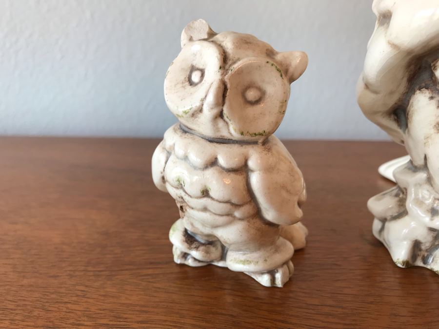 Set Of (3) Vintage USA Pottery Owls [Photo 5]