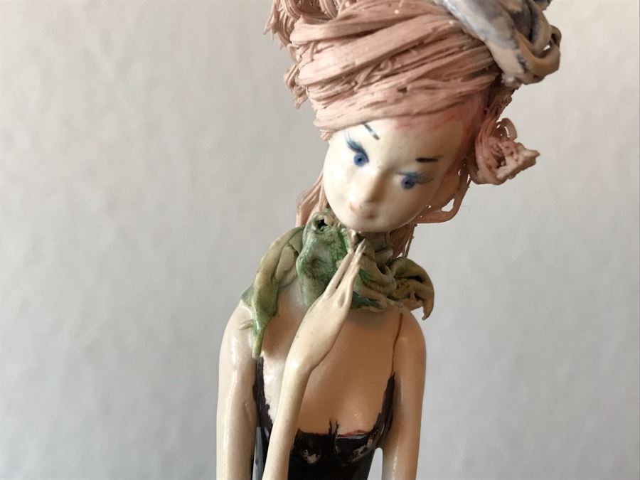 Pair Of Vintage Italian Porcelain Sculptures Signed By Gigi Duso 6.5'H [Photo 10]