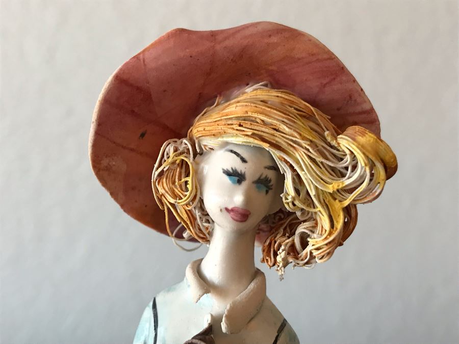 Pair Of Vintage Italian Porcelain Sculptures Signed By Gigi Duso 6.5'H [Photo 3]