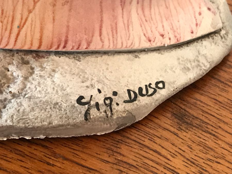 Pair Of Vintage Italian Porcelain Sculptures Signed By Gigi Duso 6.5'H [Photo 7]