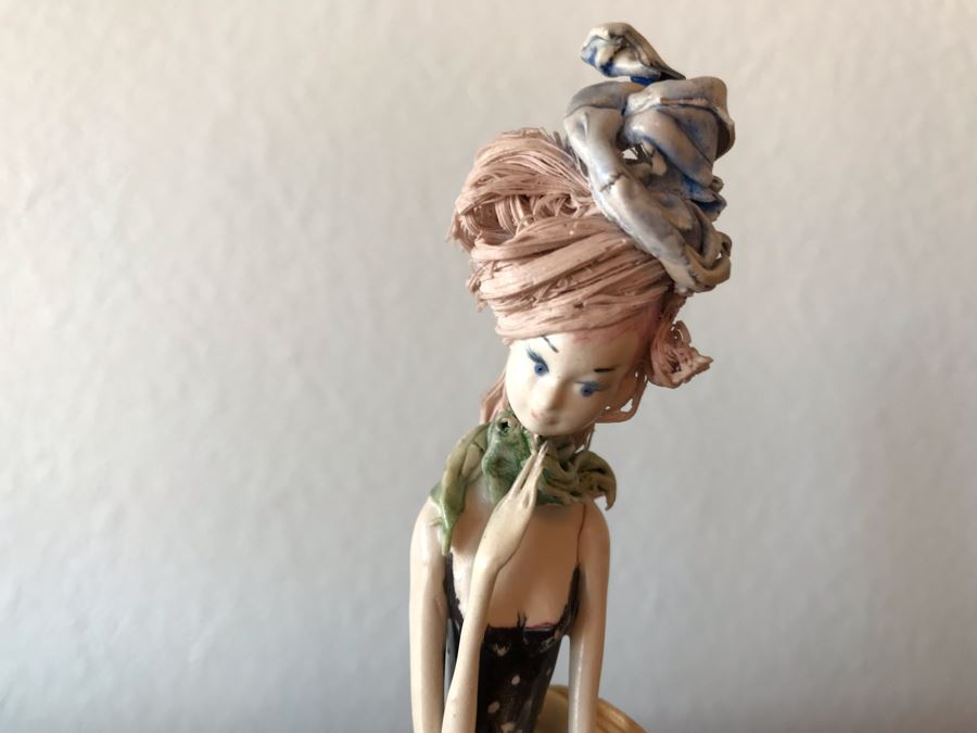 Pair Of Vintage Italian Porcelain Sculptures Signed By Gigi Duso 6.5'H [Photo 9]