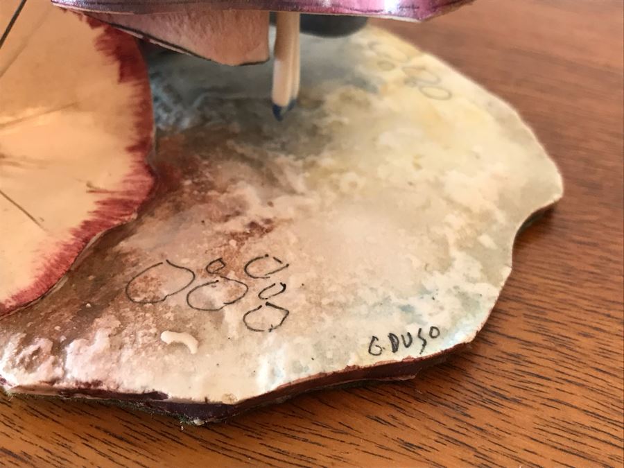 Pair Of Vintage Italian Porcelain Sculptures Signed By Gigi Duso 6.5'H [Photo 14]