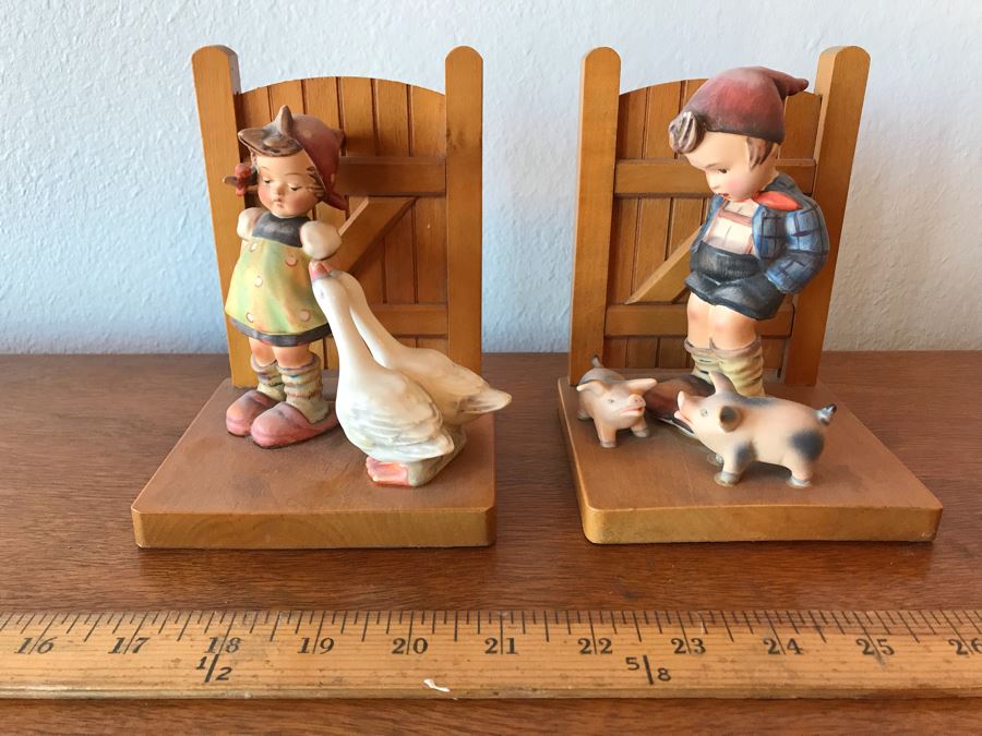 Vintage Bookends Appear To Be Hummel Figurines [Photo 1]
