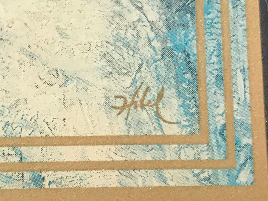 Pair Of Marble 'Edna Hibel' Artwork Trinket Boxes [Photo 8]