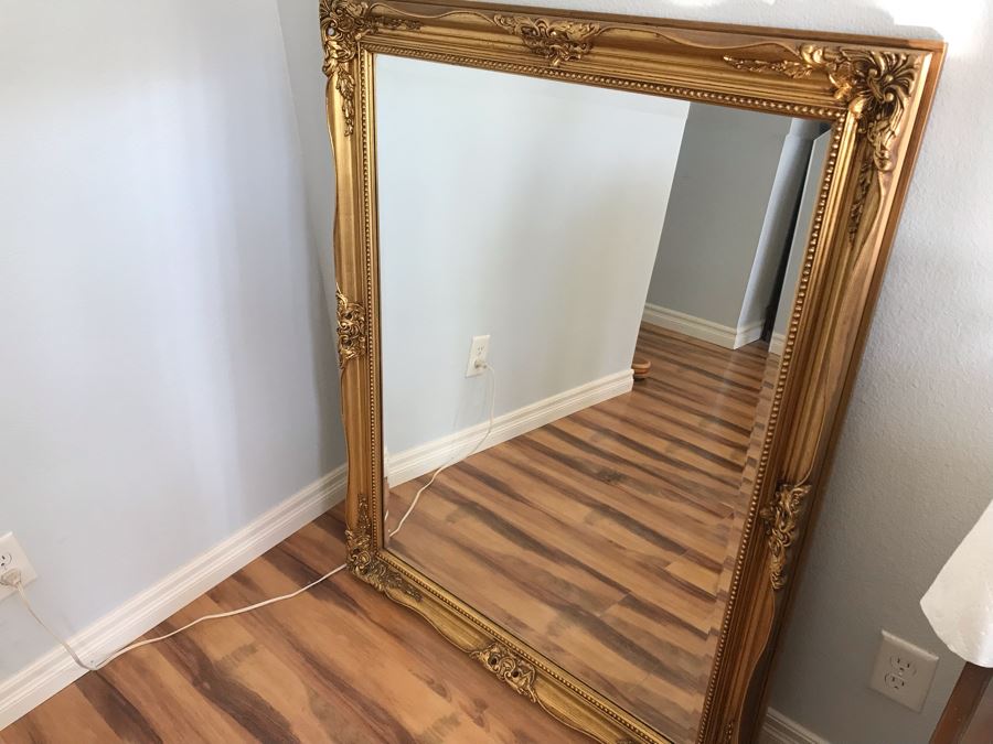 Stunning Gilded Beveled Glass Wall Mirror [Photo 8]