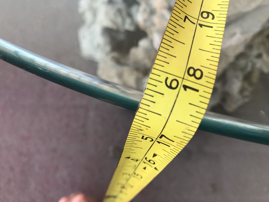 Mid Century Driftwood Side Table With Glass Top [Photo 6]