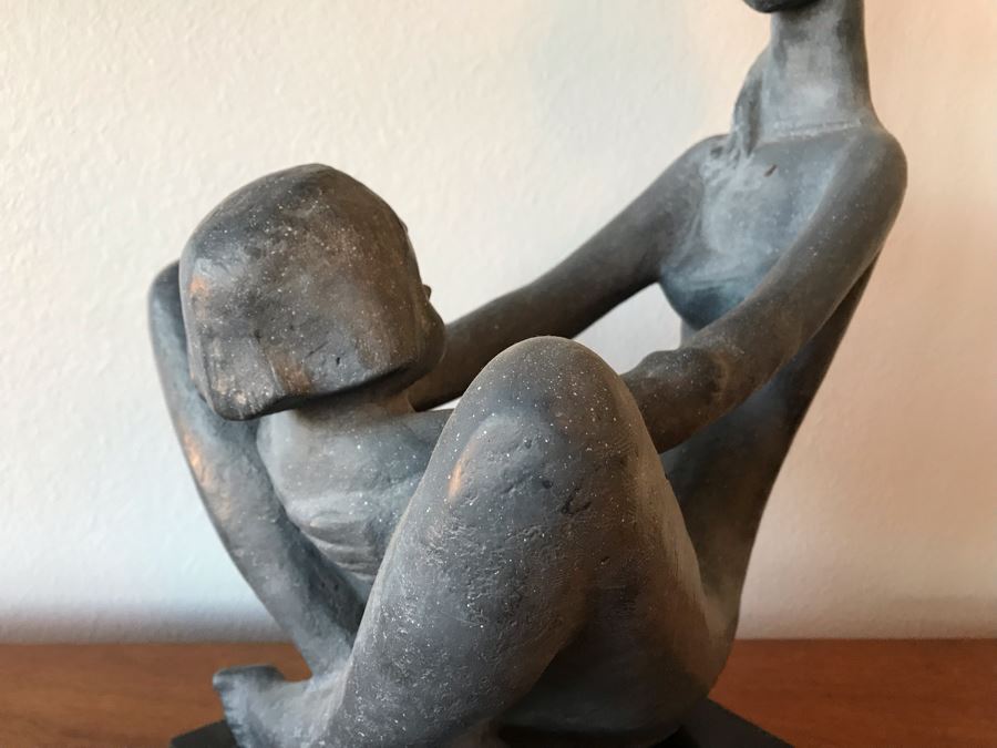 Vintage Austin Productions Sculpture Of Woman With Child 15.5”W × 11ʺD × 20ʺH [Photo 5]