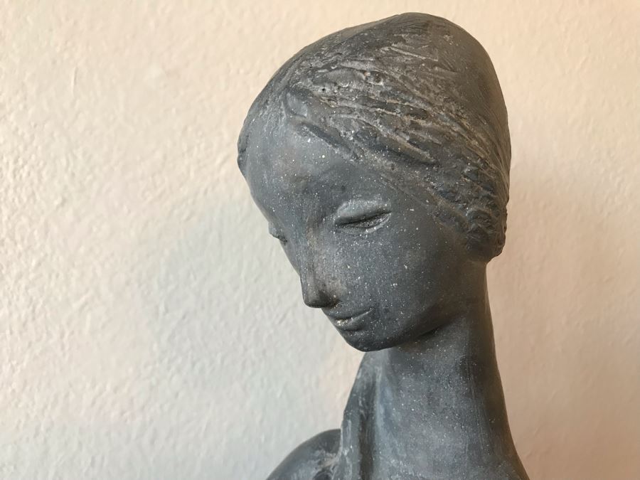 Vintage Austin Productions Sculpture Of Woman With Child 15.5”W × 11ʺD × 20ʺH [Photo 4]