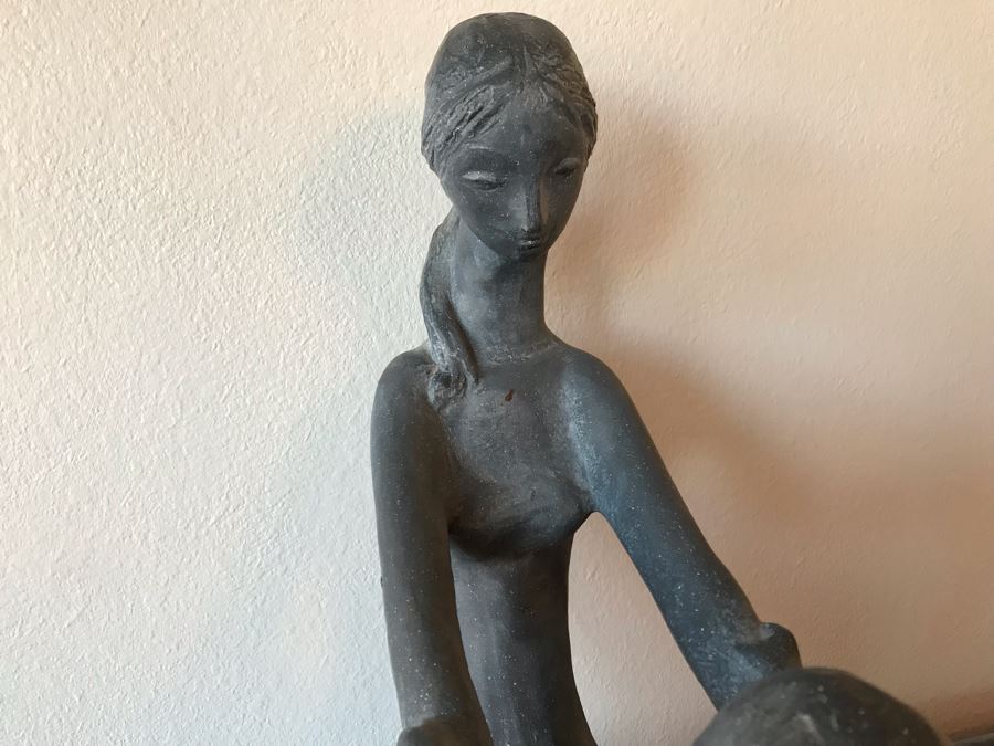 Vintage Austin Productions Sculpture Of Woman With Child 15.5”W × 11ʺD × 20ʺH [Photo 9]