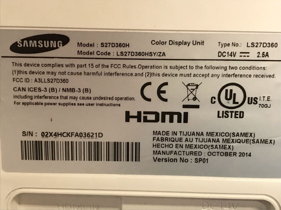 SAMSUNG LEF 27-Inch Monitor Model S27D360H [Photo 8]