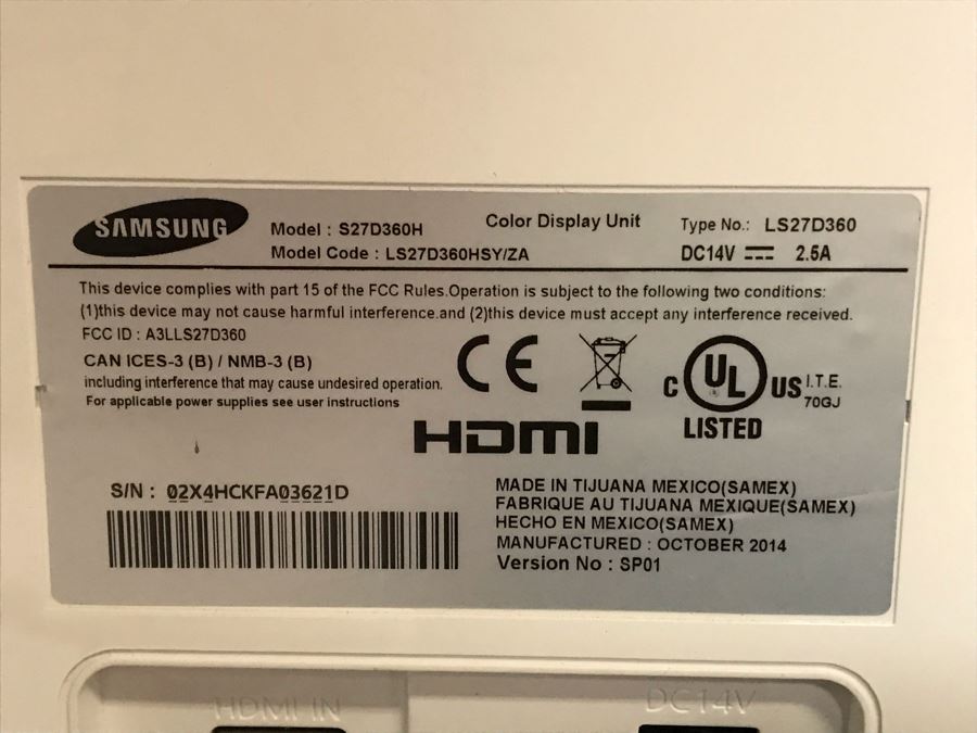 SAMSUNG LEF 27-Inch Monitor Model S27D360H [Photo 7]