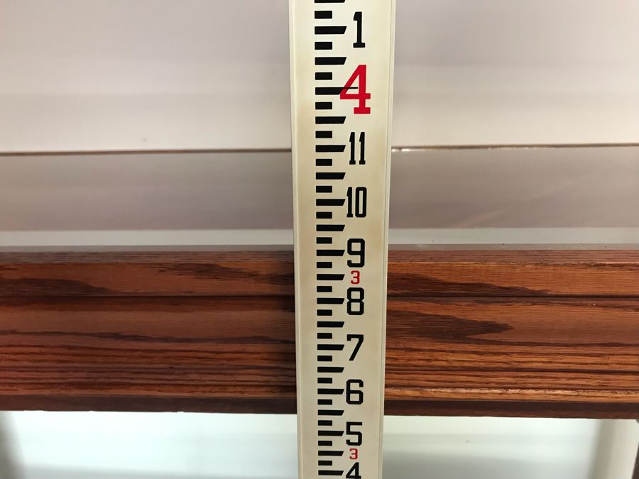 Oak Rolling Display Cabinet With Casters 3-Shelves With Mirrored Bottom Great For Store 48'W X 19'D X 45'H [Photo 8]