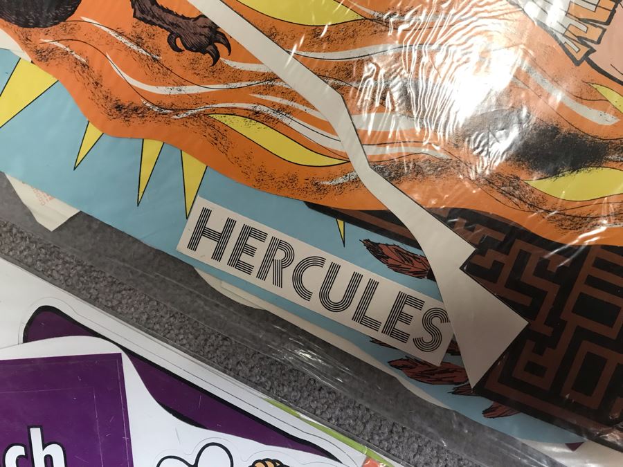 Collection Of (9) Vintage 1970s School Teaching Aides By Trend Including Outlaw Words, Ecologenie Wishes, Ecologenie Speaks, Oceanography, Greek Mythology, Shapes And Senses Mobile And Mother Goose Mobile [Photo 14]