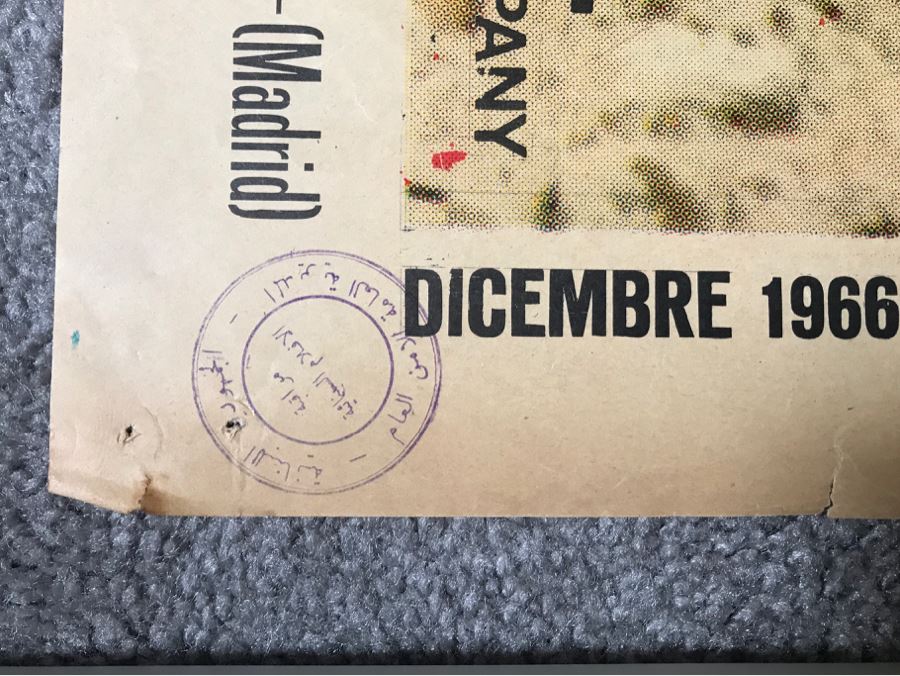 Vintage 1966 Foreign Movie Poster I Lunchi Giorni Della Vendetta Giuliano Gemma 39' X 45' [Photo 4]