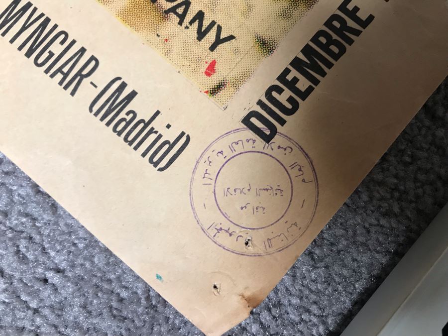 Vintage 1966 Foreign Movie Poster I Lunchi Giorni Della Vendetta Giuliano Gemma 39' X 45' [Photo 5]