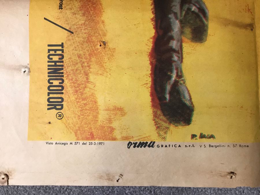 Vintage 1971 Foreign Movie Poster The Scavengers 39' X 54' [Photo 7]