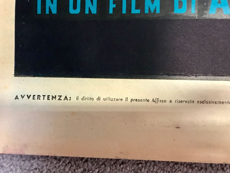 Vintage 1962 2-Piece Foreign Movie Poster La Leggenda Di Enea Steve Reeves 54' X 77' [Photo 6]