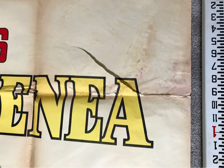 Vintage 1962 2-Piece Foreign Movie Poster La Leggenda Di Enea Steve Reeves 54' X 77' [Photo 13]